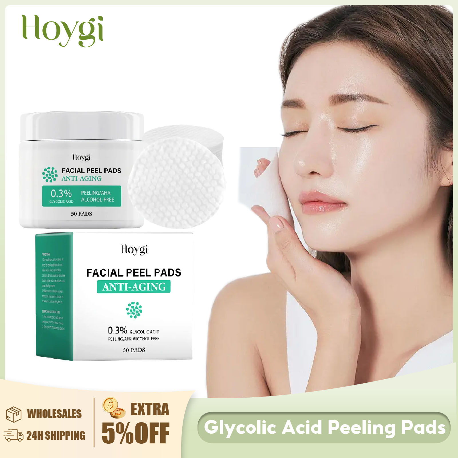 Salicylic Acid Blackhead Remover - حمض الساليسيليك وسادات قطنية تقليص المسام