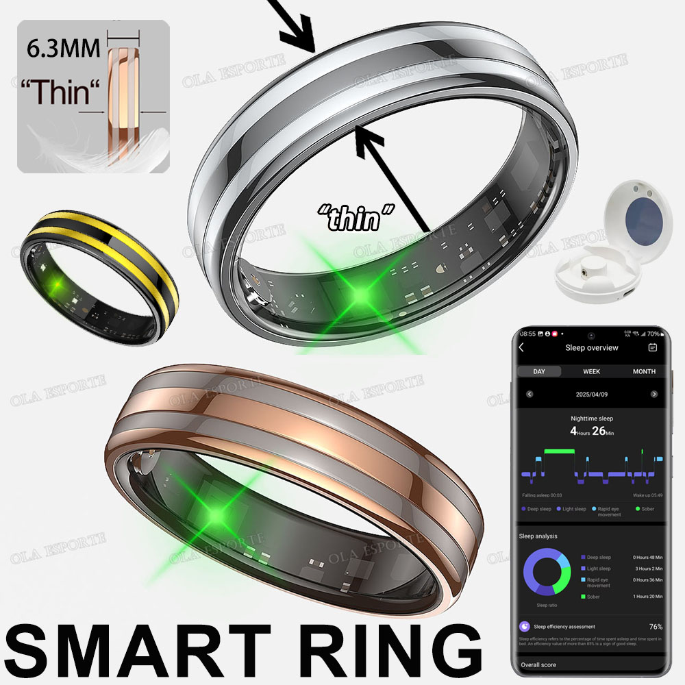 Health Monitors - خاتم ذكي يعمل بالاستشعار الحركي مقاوم