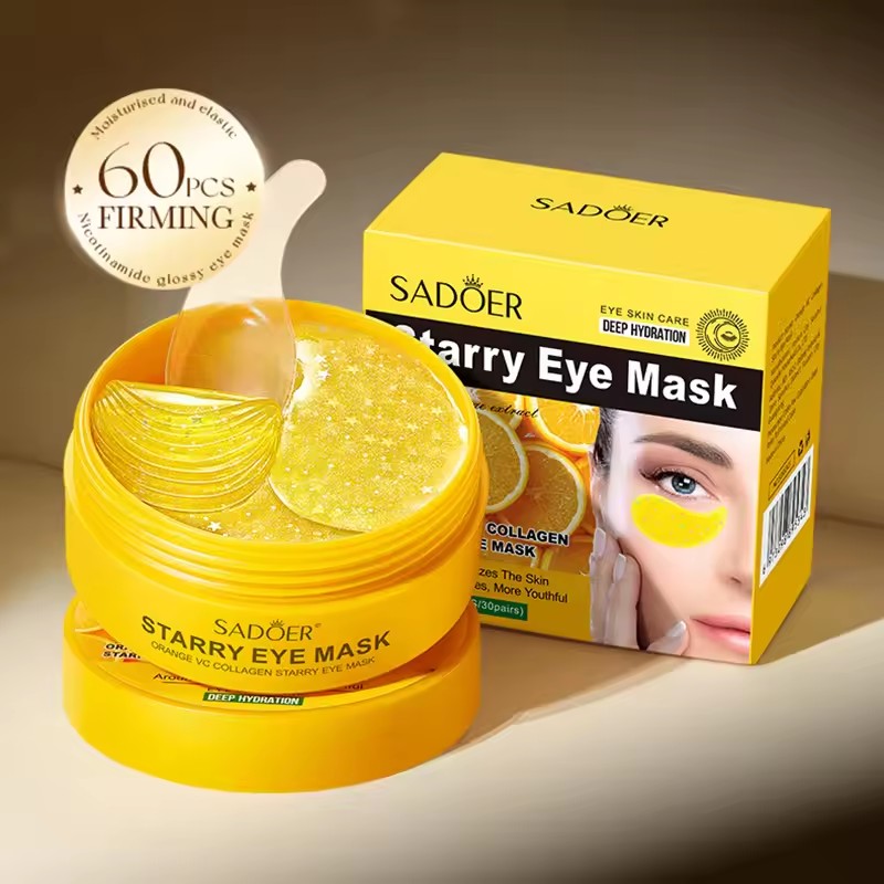 60 قطعة SADOER فيتامين C كريست - مراجعة Collagen Under Eye Patches وسعره