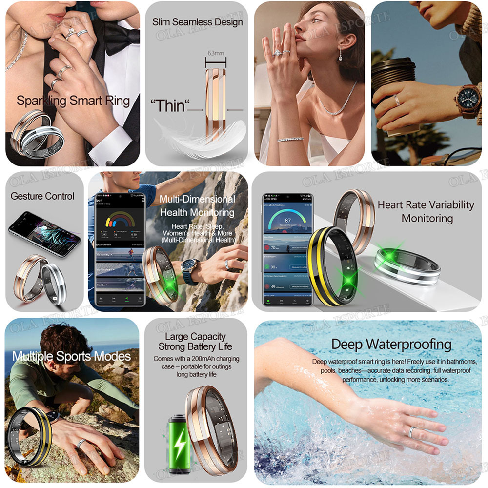 خاتم ذكي يعمل بالاستشعار الحرك - مراجعة Health Monitors وسعره