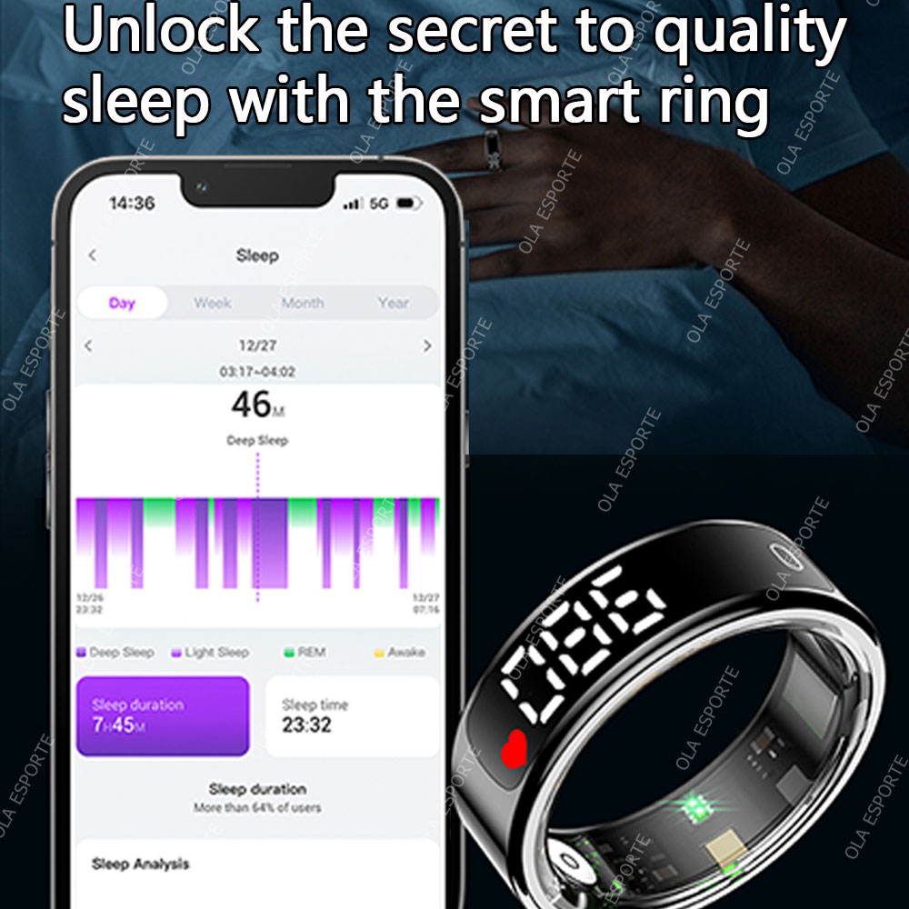 خاتم ذكي مع علبة شحن، يقيس معد - مراجعة Health Monitors وسعره